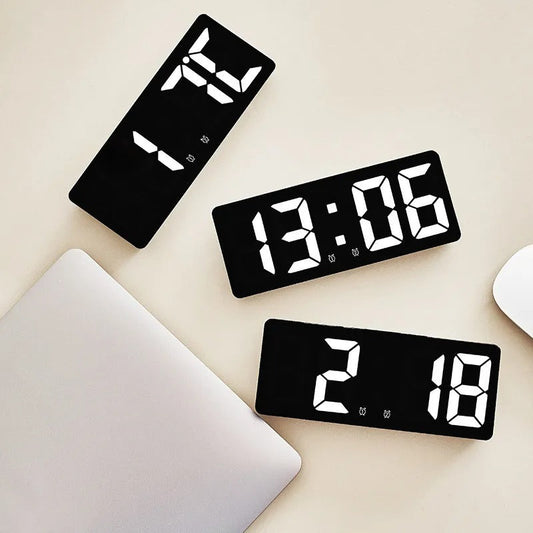 Voice-Controlled Digital Alarm Clock: Sleek, Smart, and Versatile.